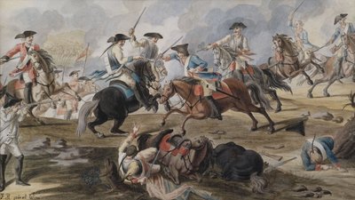 Cavalry Battle by Unbekannt Unbekannt